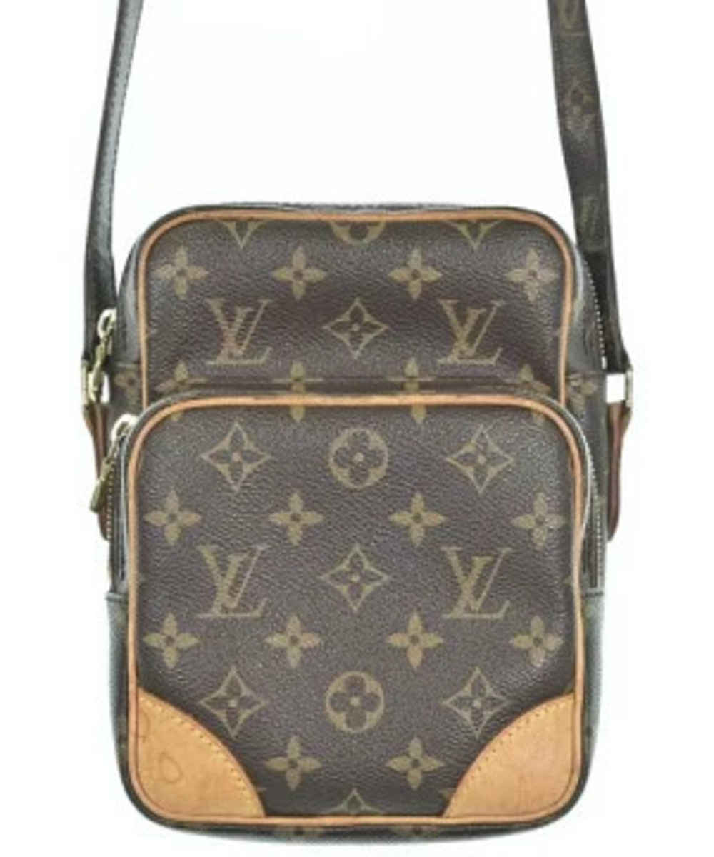 Louis Vuitton Shoulder Bag Brown Beige Cream All over